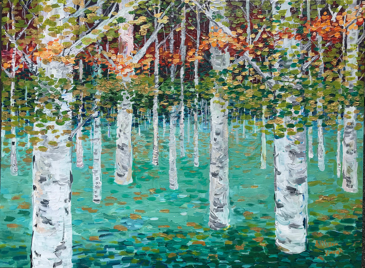 Birch Trees Note Card