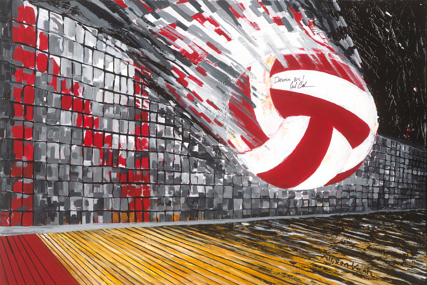 Volleyball Linen Paper