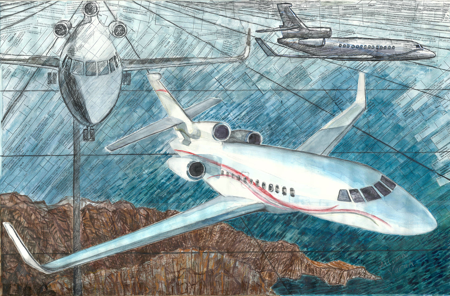 Aircraft Note Card