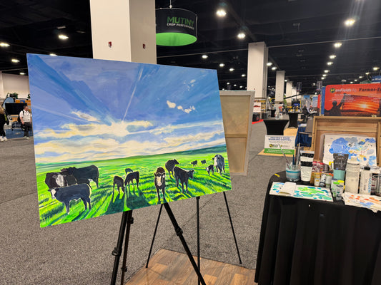 Spring Grazing - Stretched Canvas