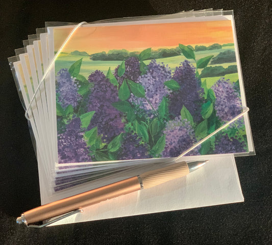 Lilacs Note Card