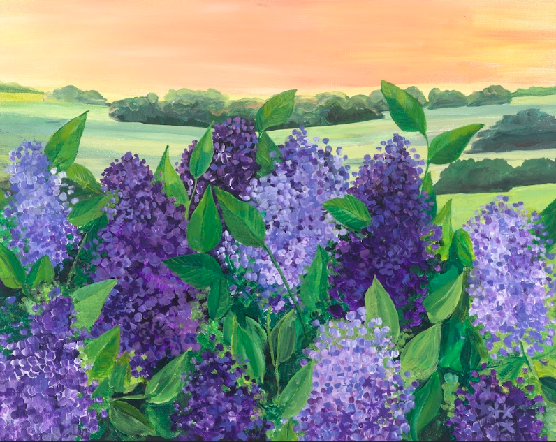 Lilacs Note Card